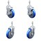 Service Caster 5 Inch SS Blue Polyurethane Swivel 10mm Threaded Stem Caster Brakes, 2PK SSTS20S514-PPUB-BLUE-TLB-M1015-2-S-2 - alternate 1